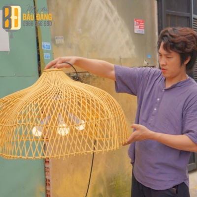 ĐÈN LỒNG MÂY TRE BÍ NGÔ