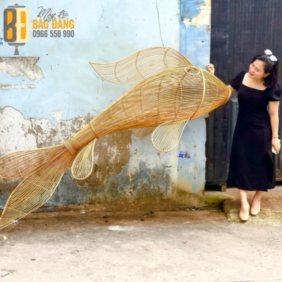 ĐÈN LỒNG MÂY TRE CÁ MÂY