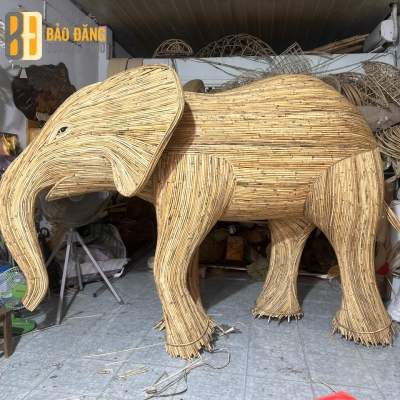 Mô Hình Mây Tre Con Voi