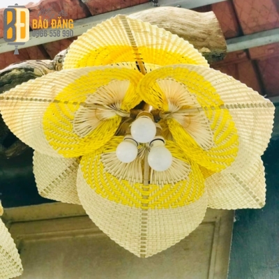 ĐÈN LỒNG MÂY TRE THẢ TRẦN HÌNH QUẠT
