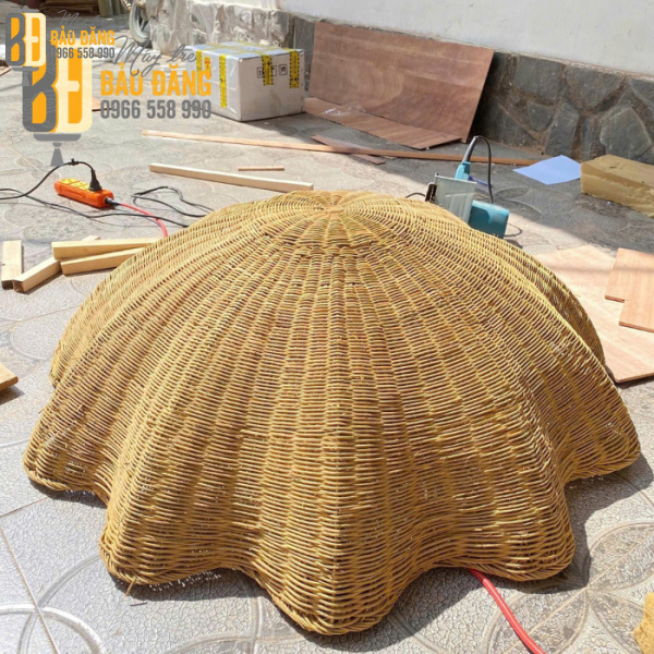 Đèn Dù Mây Tre Thả Trần