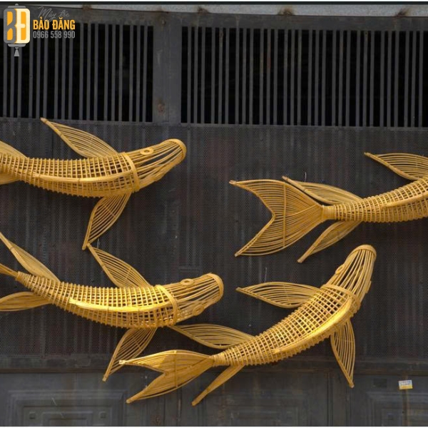 ĐÈN LỒNG MÂY TRE CÁ CHÉP 01