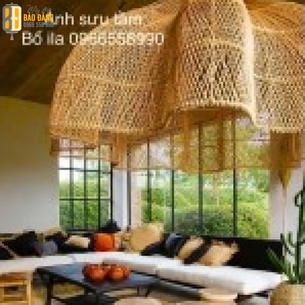 ĐÈN LỒNG MÂY TRE BÍ NGÔ
