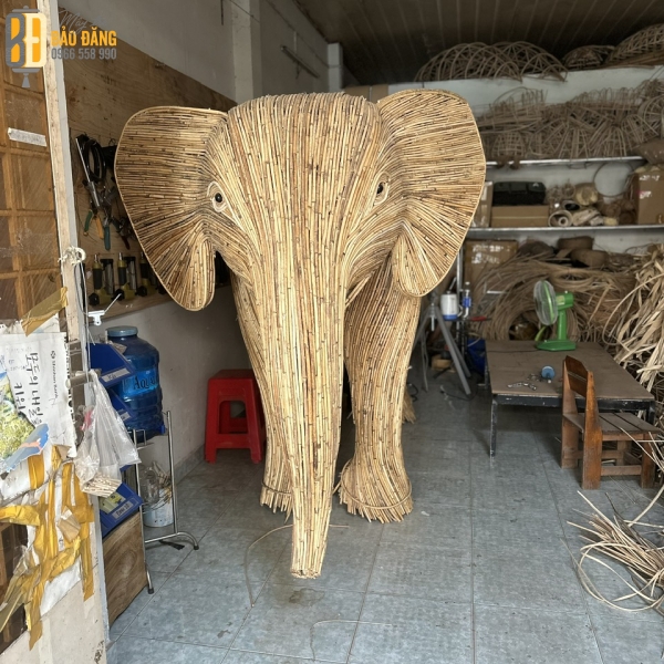 Mô Hình Mây Tre Con Voi