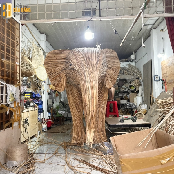 Mô Hình Mây Tre Con Voi
