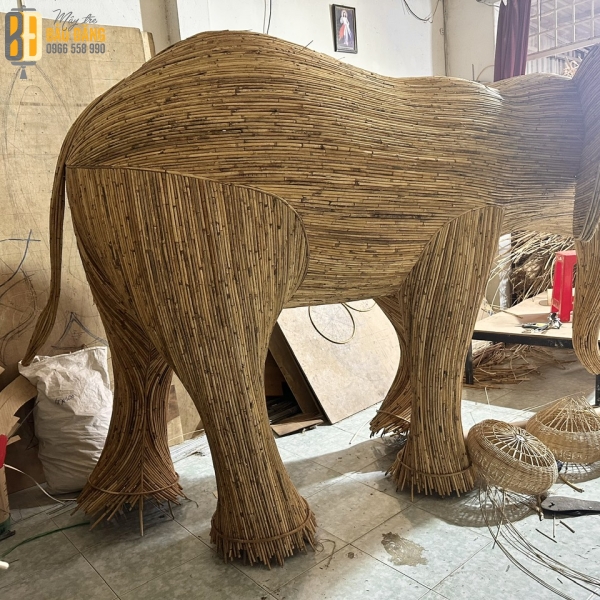 Mô Hình Mây Tre Con Voi