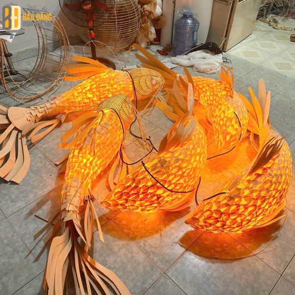 ĐÈN LỒNG CÁ CHÉP HÓA RỒNG