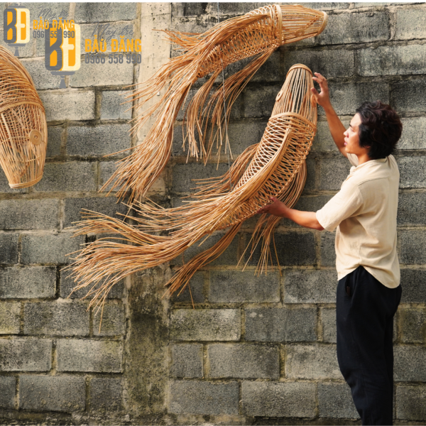 ĐÈN LỒNG CÁ CHÉP TUA RUA (SẮC ĐỎ)