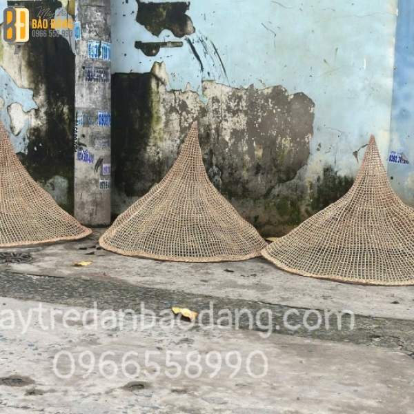 ĐÈN CHÀI ĐÁNH CÁ CHẤT LIỆU MÂY